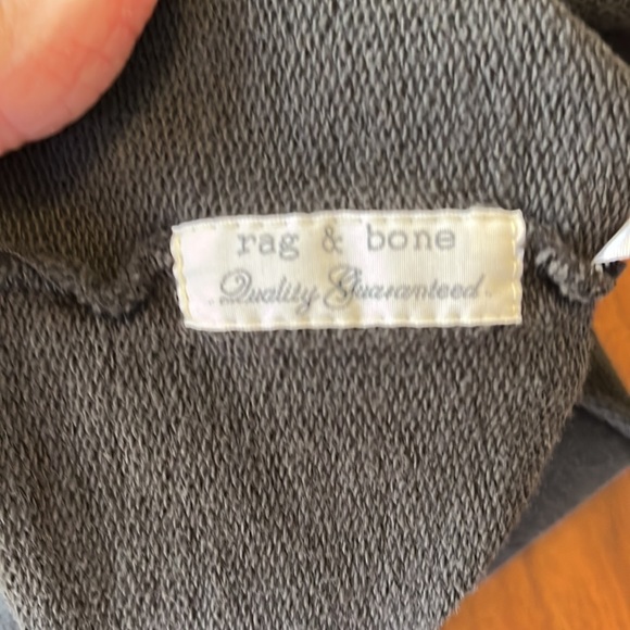 Rag and Bone cold shoulder sweatshirt. Long sleeves with wide cuffs. - Picture 7 of 9